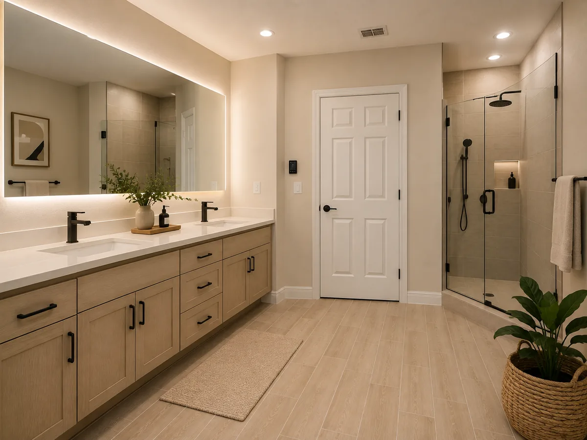 Primary bathroom after AVERO transformation