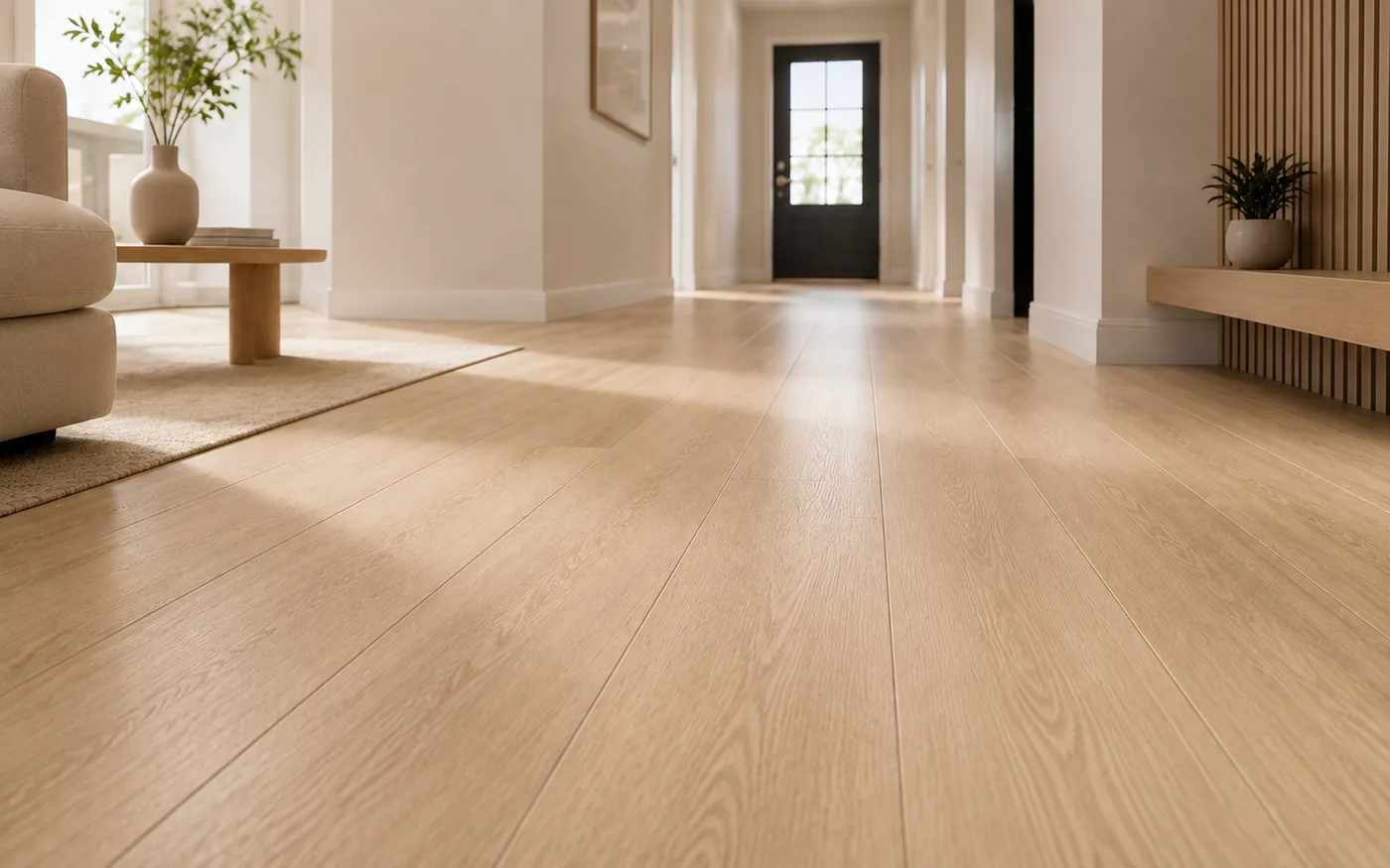 Premium luxury vinyl plank flooring installation by AVERO